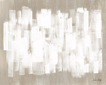 White On Beige Abstrct | Poster