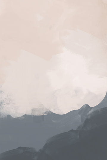 Misty Mountain Abstract | Canvas