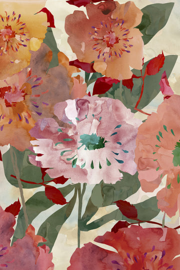 Colorful Watercolor Blooms | Poster