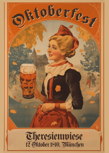 Oktoberfest Bavarian Woman | Canvas