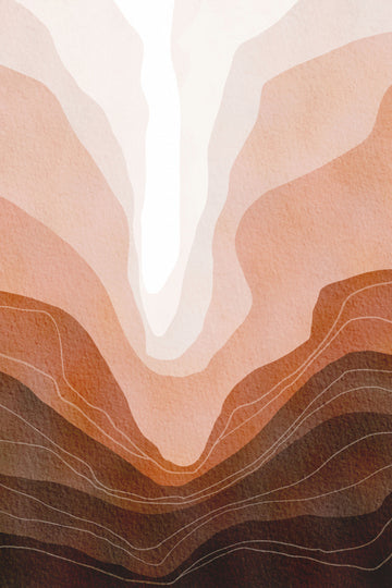 Earthy Mountain Layers | Poster