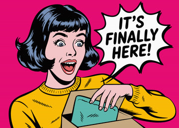 Excited Woman Unboxing | Poster