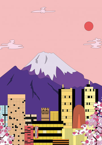 Mount Fuji City Sakura | Canvas