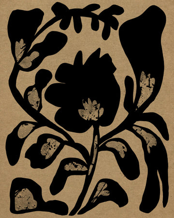 Black Botanical Silhouette | Canvas