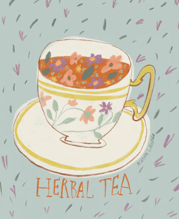 Floral Herbal Tea | Canvas