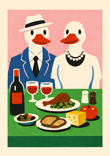 Ducks Dinner Date | Canvas