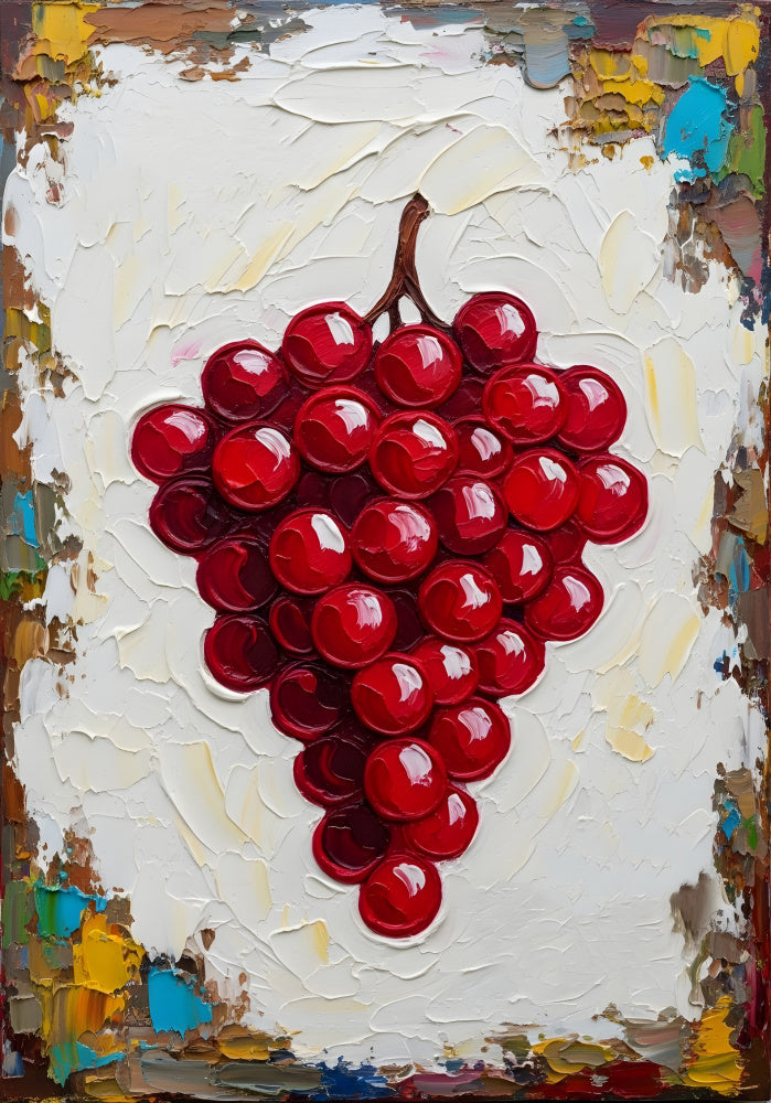 Vibrant Red Grapes | Poster