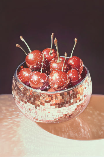 Sparkling Disco Cherries | Poster