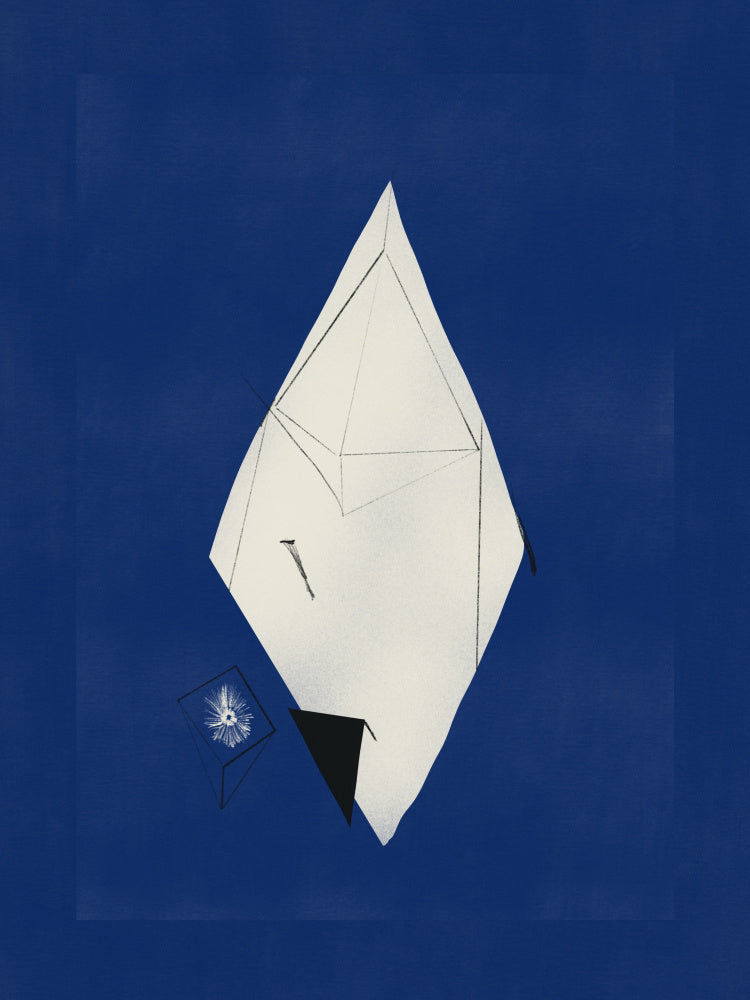 Abstract Blue Geometry | Poster