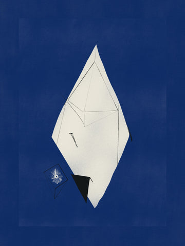 Abstract Blue Geometry | Poster