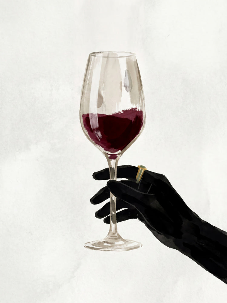 Red Wine Elegance | Canvas