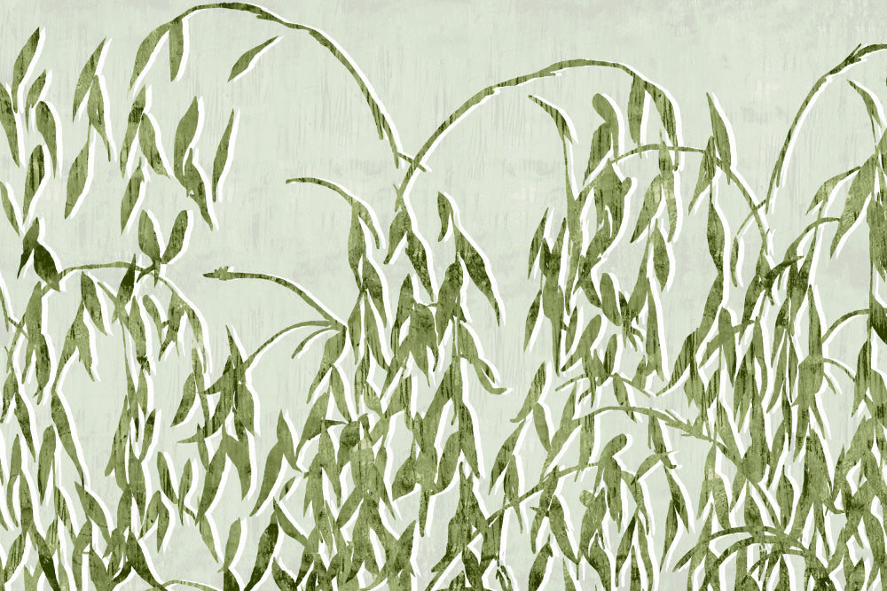 Serene Green Leaves | Canvas
