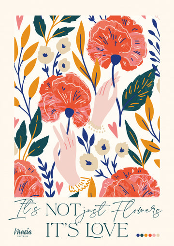 Poppies and Loving Hands | Poster