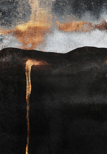 Molten Gold Cascade | Canvas