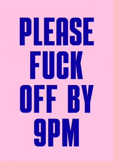 Sarcastic 9pm Message | Canvas