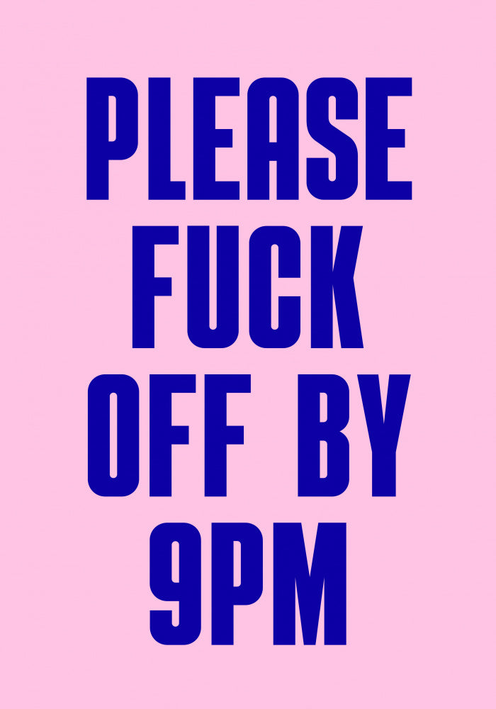 Sarcastic 9pm Message | Poster