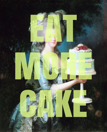 Eat More Cake Portrait | Poster