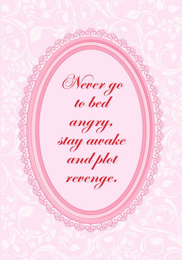 Sassy Pink Revenge Quote | Canvas