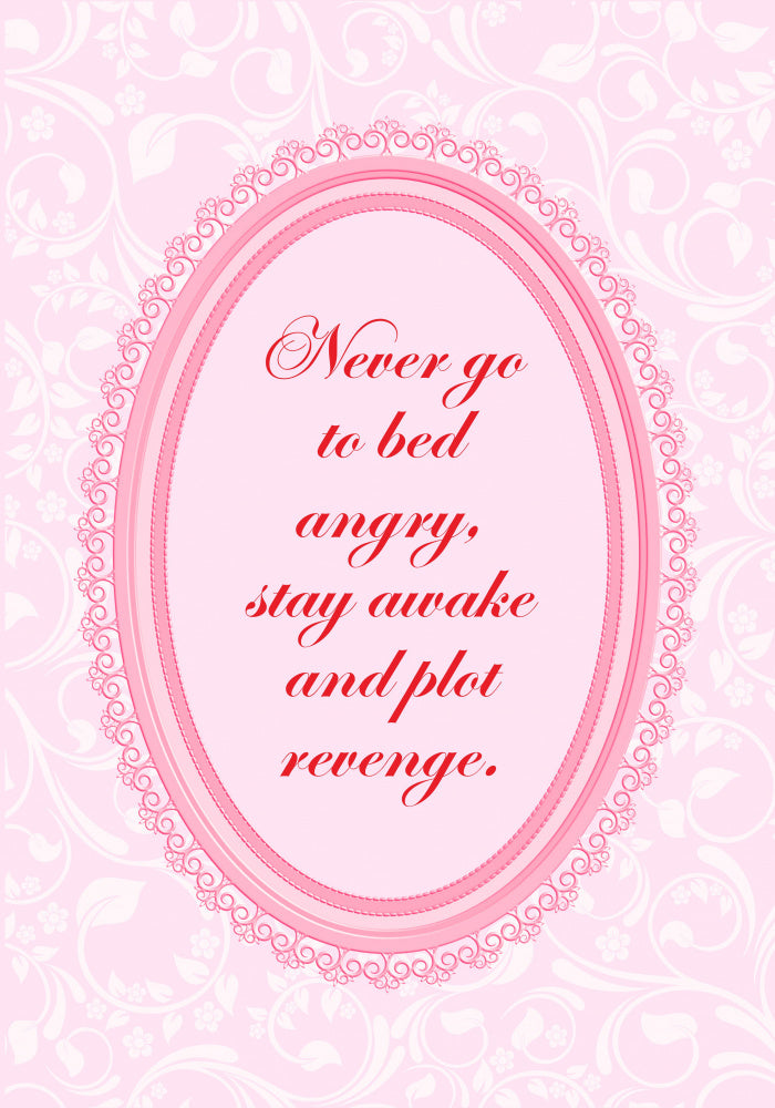 Sassy Pink Revenge Quote | Poster
