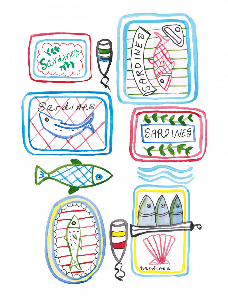 Whimsical Sardine Cans | Canvas