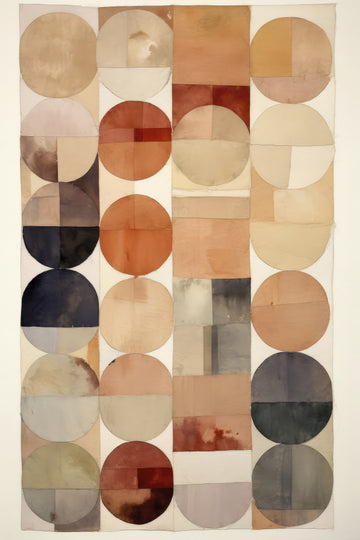 Earthy Geometric Flow | Poster