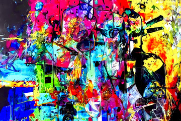 Vibrant Abstract Faces | Canvas