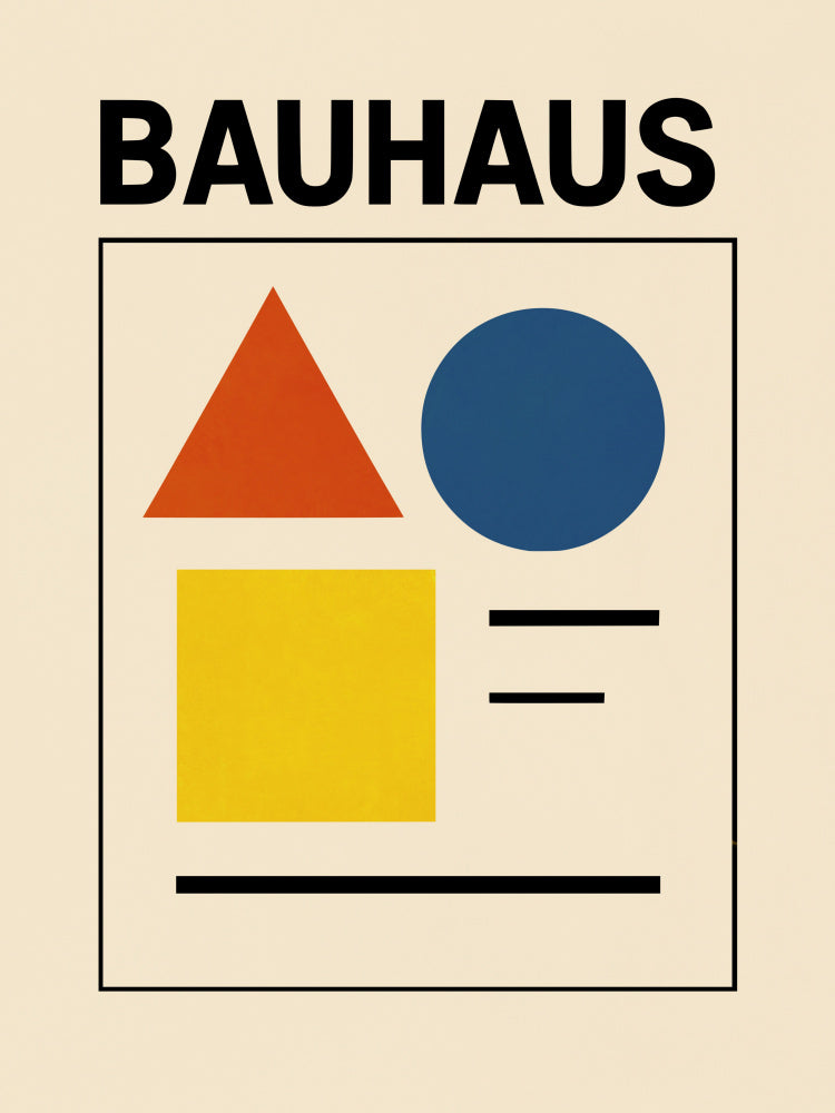 Bauhaus Geometric Shapes | Canvas