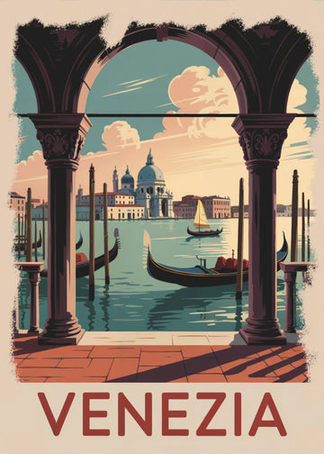 Vintage Venice Grand Canal View | Canvas