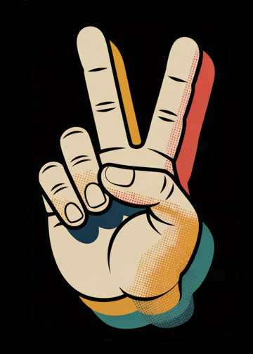 Retro Peace Sign | Poster