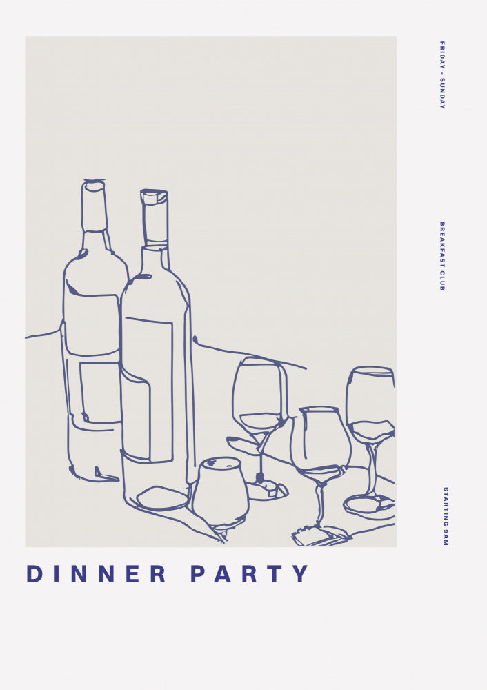 Wine Night Sketch | Poster