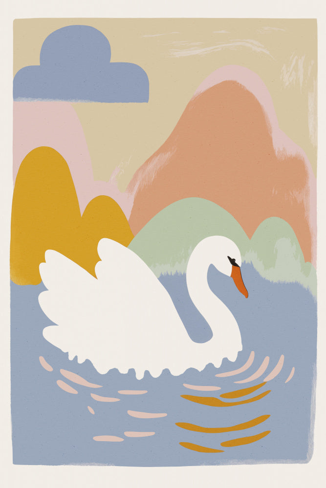 Swan's Dreamscape | Canvas