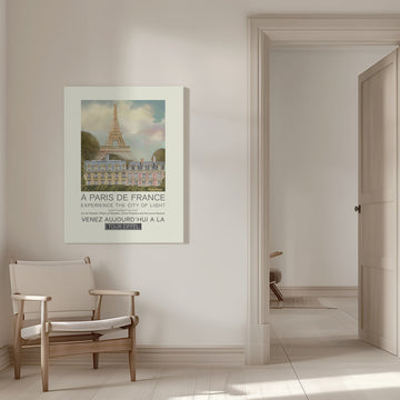 Dreamy Paris City View | Canvas - Room Interior 1