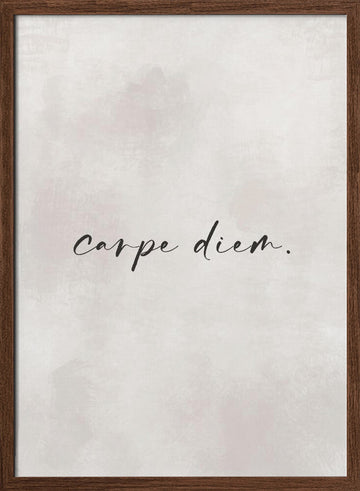 Seize the Moment | Poster - Walnut Frame Interior