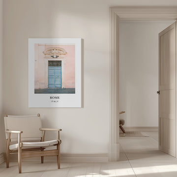 Trastevere Rome Travel poster | Canvas - Room Interior 1