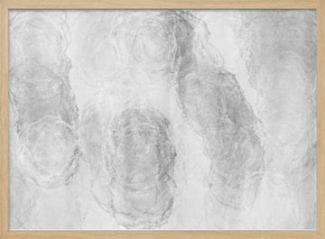 Monochrome Marble Texture | Poster - Wood Frame Interior
