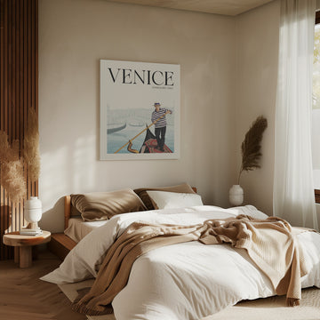 Venice Gondolier Scene | Canvas - Room Interior 2