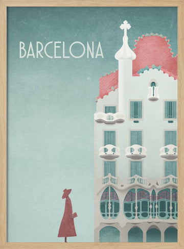 Barcelona - Casa Batlló | Poster - Wood Frame Interior