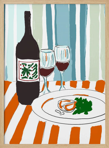 Deliciousappetizer | Poster - Wood Frame Interior