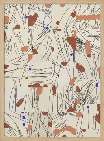 Abstract Composition 2 | Poster - Wood Frame Interior