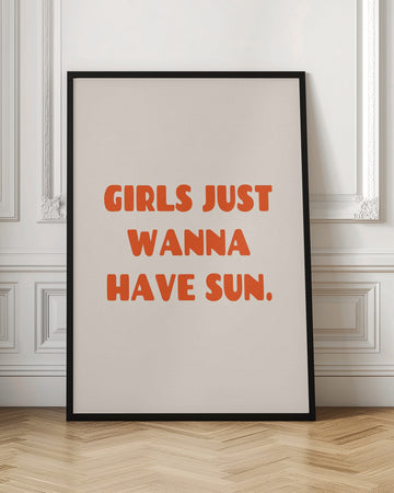 Girls Summer Sun | Poster - Room Interior 1