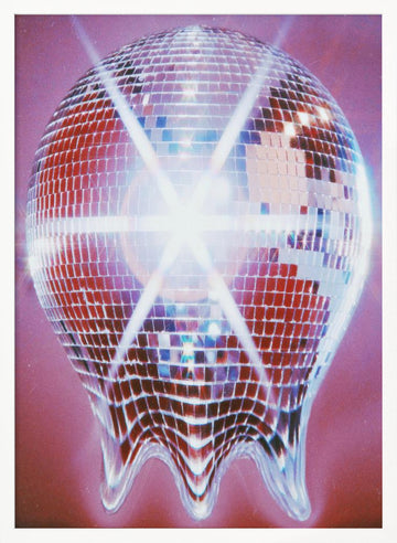 Melting Disco Ball | Poster - White Frame Interior