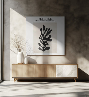 Coral Silhouette | Canvas - Room Interior 2