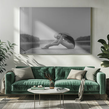 Quiet Lake Swimmer | Poster - Room Interior 1