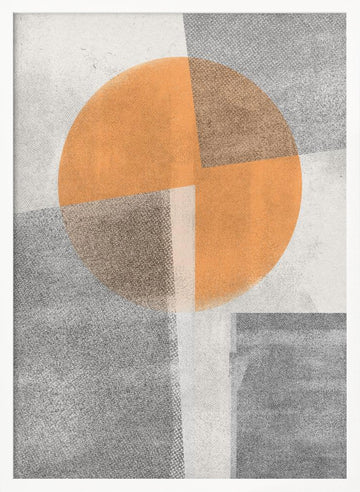 Geometric Harmony | Poster - White Frame Interior