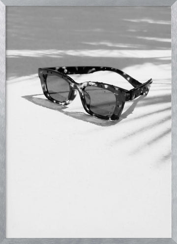 Stylish Summer Sunglasses | Poster - Silver Frame Interior