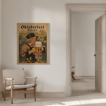Oktoberfest Bavarian Man | Canvas - Room Interior 1