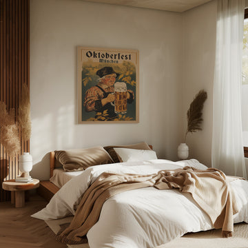 Oktoberfest Bavarian Man | Canvas - Room Interior 2