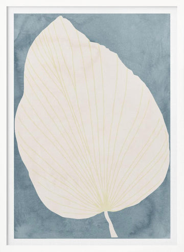 Calm Botanical Leaf | Poster - White Frame Interior