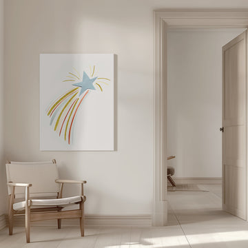 Glittering Shooting Star | Canvas - Room Interior 1