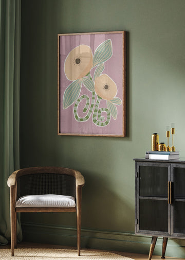 Delicate Bloom 14 | Poster - Room Interior 2